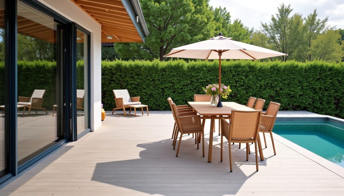 Qualité du mobilier extérieur : rotin PE, dossier réglable et durabilité